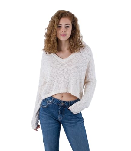 Hurley Damen Taylor V Neck Sweater Sweatshirt, Cremefarben, M Hurley Damen Taylor V Neck Sweater Sweatshirt, Cremefarben, M von Hurley