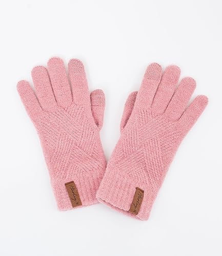 Hurley Damen W Gewebte Strickhandschuhe Handschuhe für kaltes Wetter, Rose, Einheitsgröße Hurley Damen W Gewebte Strickhandschuhe Handschuhe für kaltes Wetter, Rose, Einheitsgröße von Hurley