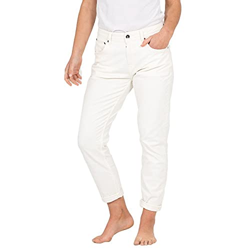 Hurley Damen W Laney Mom Oceancare Denim Hose Freizeithose, weiß, 26 von Hurley