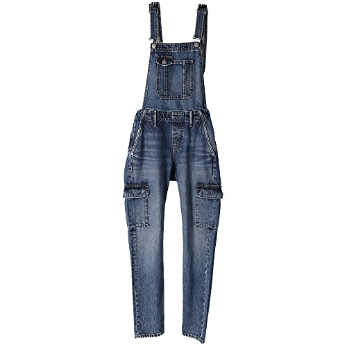 Hurley Damen W Oceancare Denim Dungaree Pants, Jeansblau, 28 EU von Hurley