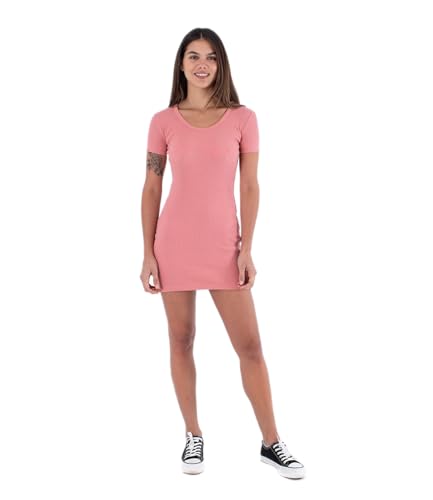 Hurley Damen W Oceancare Rib Dress, Mauve Glow, XS von Hurley