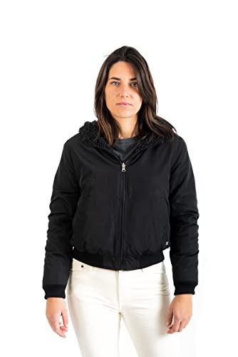 Hurley Damen Wendbar, Sherpa-Bomber Jacke, schwarz, S von Hurley