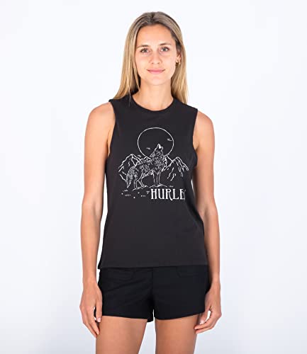 Hurley Damen Yote Two Washed Muscle Tank T-Shirt, Marshmallow, XS Hurley Damen Yote Two Washed Muscle Tank T-Shirt, Marshmallow, XS von Hurley