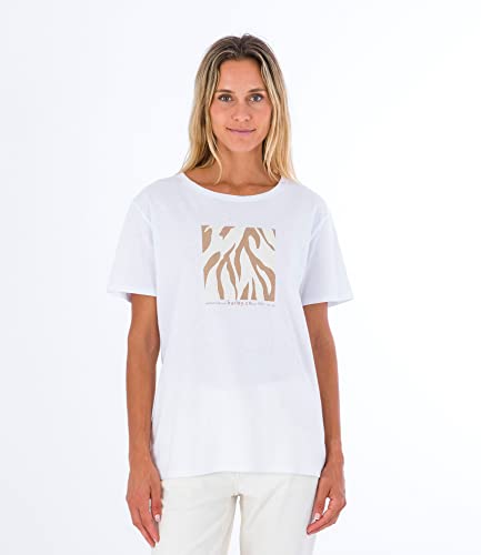 Hurley Damen Zebra Tee T-Shirt, weiß, L Hurley Damen Zebra Tee T-Shirt, weiß, L von Hurley
