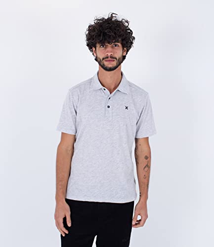 Hurley Herren Ace Vista Polo S/S Tshirt, White Htr, L Hurley Herren Ace Vista Polo S/S Tshirt, White Htr, L von Hurley