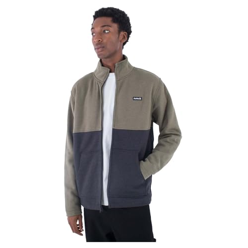 Hurley Herren Alps Block Crew Sweatshirt, Kalamata-meliert, XXL Hurley Herren Alps Block Crew Sweatshirt, Kalamata-meliert, XXL von Hurley