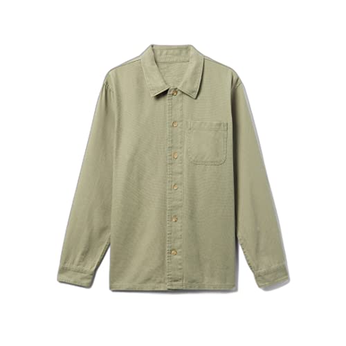 Hurley Herren Bixby Canvas Ls Shirt, Army, M von Hurley