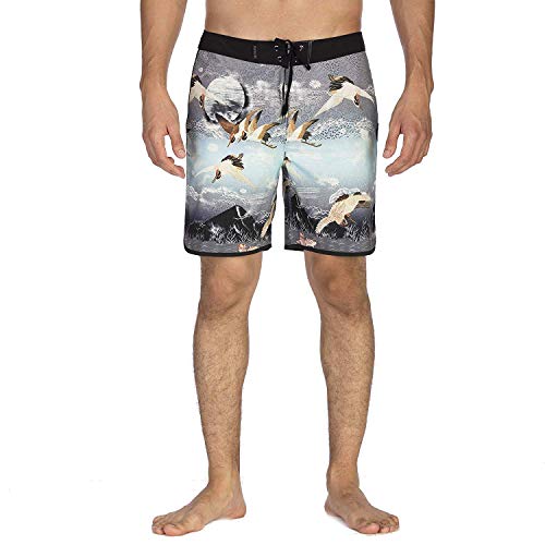 Hurley Herren Boardshort M Phantom Crown 18', Black, 28, AV8245 von Hurley