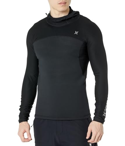 Hurley Herren Coast Guard Hooded Surf Top Tshirt, schwarz, L Hurley Herren Coast Guard Hooded Surf Top Tshirt, schwarz, L von Hurley