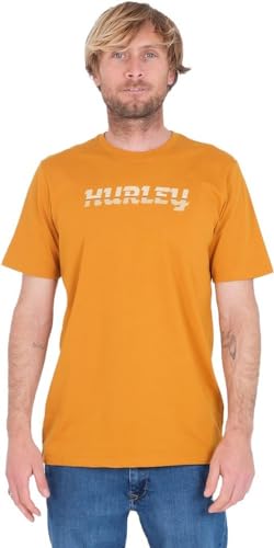 Hurley Herren Evd Exp Crasher Tee Ss T-Shirt, Goldfarben, S von Hurley