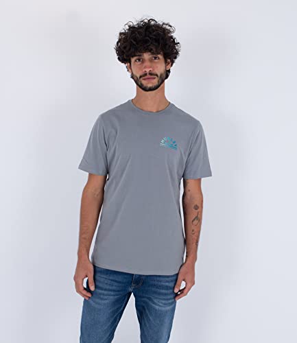 Hurley Herren Evd Half Moon S/S Tshirt, Partikel, grau, S Hurley Herren Evd Half Moon S/S Tshirt, Partikel, grau, S von Hurley