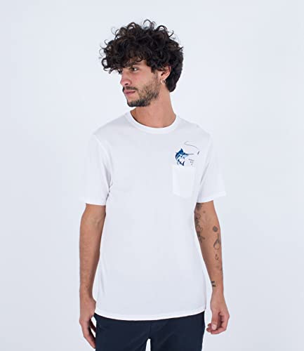 Hurley Herren Evd Trolling Pkt S/S Tshirt, weiß, S Hurley Herren Evd Trolling Pkt S/S Tshirt, weiß, S von Hurley