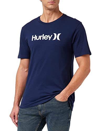 Hurley Herren Evd Wash Core OAO Solid Tee T-Shirt, Obsidian, L von Hurley