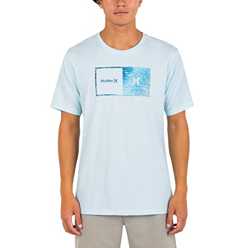 Hurley Herren Evd Wash Halfer Gradient Tee Ss T-Shirt, Blaugrün, gefärbt, M von Hurley