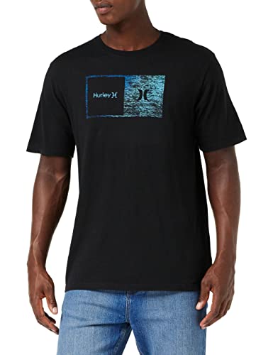 Hurley Herren Evd Wash Halfer Gradient Tee Ss T-Shirt, schwarz, S von Hurley