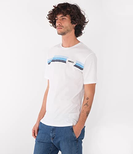 Hurley Herren Evd Wash Simpleton Fastlane Tee Ss T-Shirt, weiß, L Hurley Herren Evd Wash Simpleton Fastlane Tee Ss T-Shirt, weiß, L von Hurley
