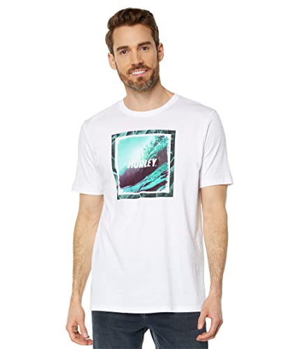 Hurley Herren Evd Wave Hello S/S Tshirt, weiß, L von Hurley