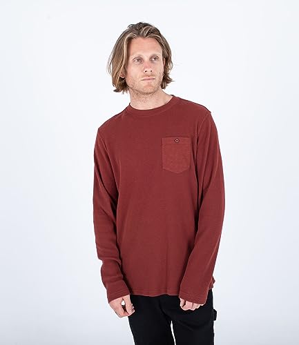 Hurley Herren Felton Thermal Crew T-Shirt, Matador, L Hurley Herren Felton Thermal Crew T-Shirt, Matador, L von Hurley