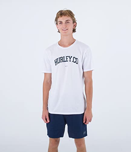 Hurley Herren H20 Dri Authentic Tee T-Shirt, weiß, M von Hurley