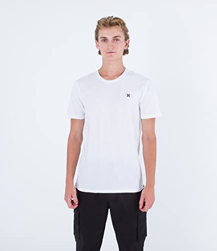 Hurley Herren H20 Dri Icon Tee T-Shirt, weiß, S von Hurley