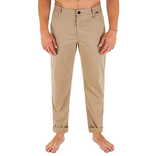 Hurley Herren H2o-dri Worker Pant Lässige Hose, Kaki, 34 EU von Hurley