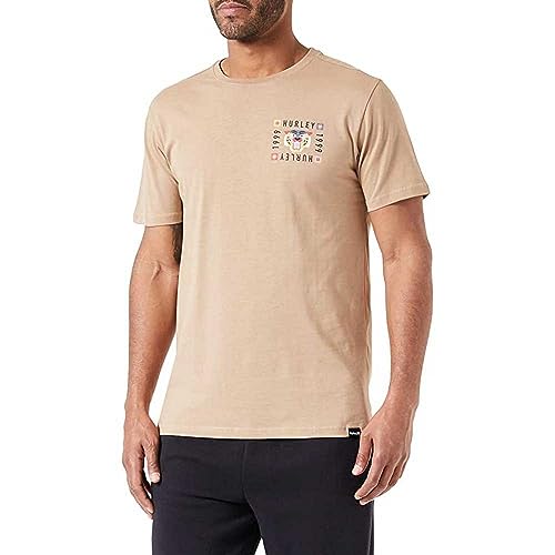 Hurley Herren M Bengal S/S Tee T-Shirt, Kaki, S von Hurley