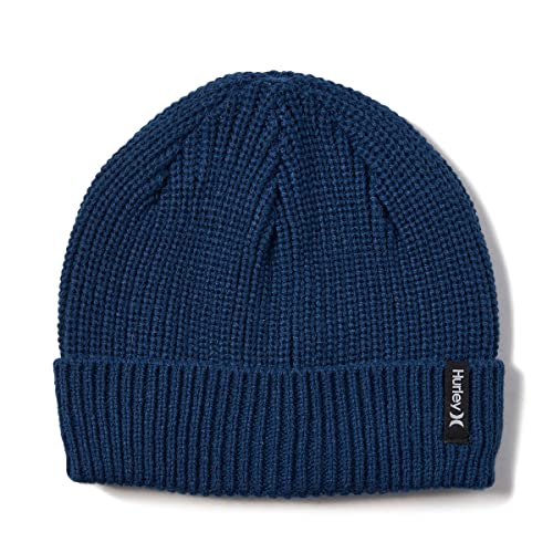 Hurley Herren M Max Cuff 2.0 Beanie Baseballkappe, Navy, Einheitsgröße EU von Hurley