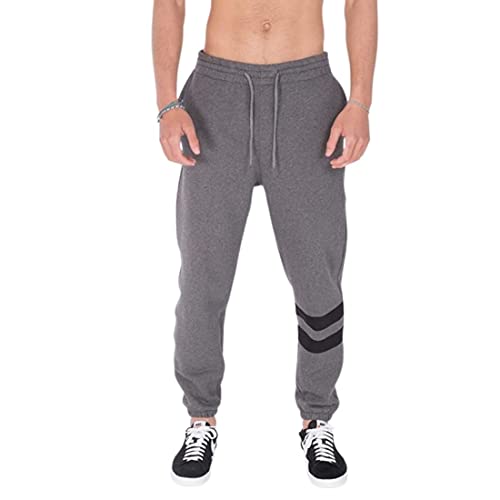 Hurley Herren M Oceancare Block Party Fleece Pant Lässige Hose, Dk Grau Htr, L von Hurley