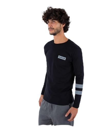 Hurley Herren M Oceancare Block Party Ls Tee T-Shirt, schwarz, S Hurley Herren M Oceancare Block Party Ls Tee T-Shirt, schwarz, S von Hurley