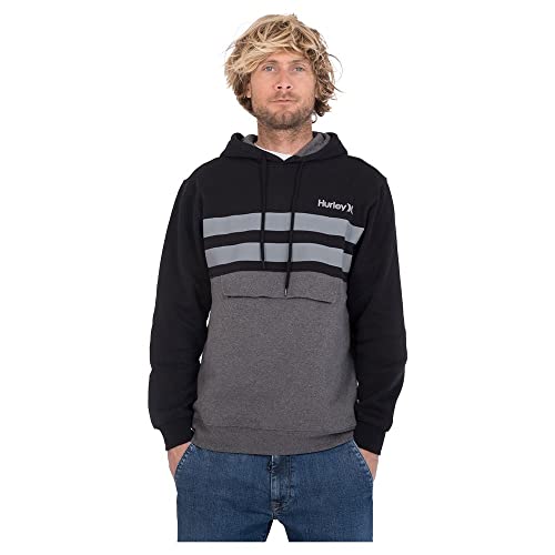 Hurley Herren M Oceancare Block Party Pullover Sweatshirt, schwarz, Large Hurley Herren M Oceancare Block Party Pullover Sweatshirt, schwarz, Large von Hurley