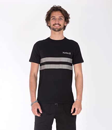 Hurley Herren M Oceancare Block Party Ss Tee T-Shirt, schwarz, S Hurley Herren M Oceancare Block Party Ss Tee T-Shirt, schwarz, S von Hurley