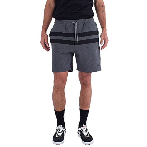 Hurley Herren M Oceancare Stripes Fleece Shorts, Dk Grey Htr, S Hurley Herren M Oceancare Stripes Fleece Shorts, Dk Grey Htr, S von Hurley