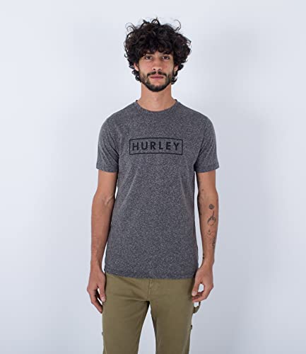 Hurley Herren M Oceancare Strukturiertem kurzen Ärmeln T-Shirt, Grau Htr, S Hurley Herren M Oceancare Strukturiertem kurzen Ärmeln T-Shirt, Grau Htr, S von Hurley