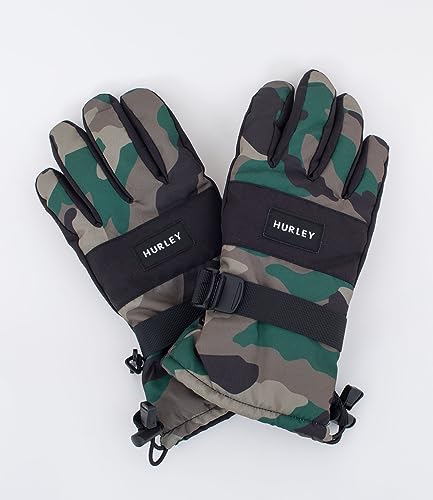 Hurley Herren M Revert Schneehandschuh Handschuhe für kaltes Wetter, Camouflage, S-M von Hurley