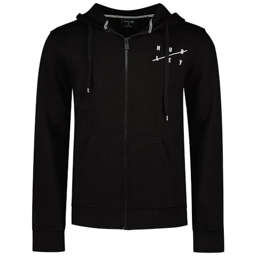 Hurley Herren M Slash Zip Hood Kapuzen-Sweatshirt, Schwarz, XL Hurley Herren M Slash Zip Hood Kapuzen-Sweatshirt, Schwarz, XL von Hurley