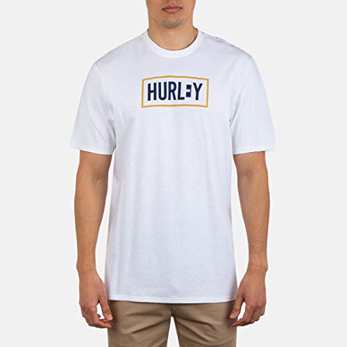 Hurley Herren M Subtractive Box S/S T-Shirt, White, S Hurley Herren M Subtractive Box S/S T-Shirt, White, S von Hurley