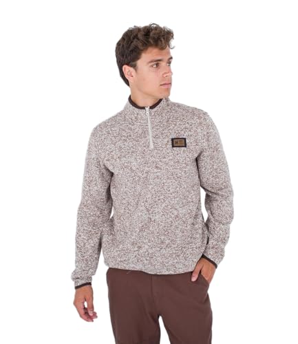 Hurley Herren Mesa Ridgeline 1/4 Zip T-Shirt, Knochenfarben, L Hurley Herren Mesa Ridgeline 1/4 Zip T-Shirt, Knochenfarben, L von Hurley