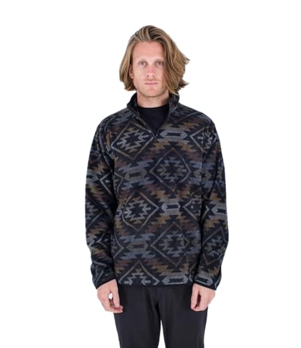 Hurley Herren Mesa Windchill 1/4 Zip Pullover Sweater, Expresso, M Hurley Herren Mesa Windchill 1/4 Zip Pullover Sweater, Expresso, M von Hurley