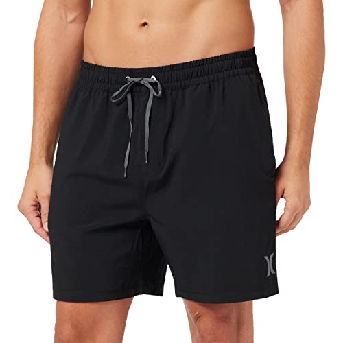 Hurley Herren O&o Solid Volley 17' Board-Shorts, schwarz, M von Hurley
