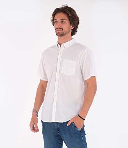 Hurley Herren O&o Space Dye Ss T-Shirt, weiß, L Hurley Herren O&o Space Dye Ss T-Shirt, weiß, L von Hurley