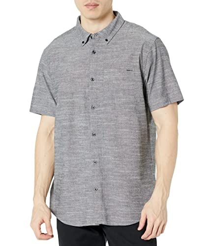 Hurley Herren O&o Stretch S/S Hemd, schwarz, XL von Hurley