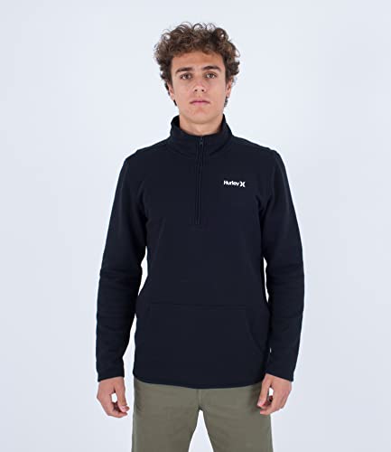 Hurley Herren O&o Track Fleece Sweatshirt, Black, M von Hurley