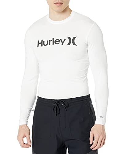 Hurley Herren OAO Quickdry Rashguard Ls ausschlagschutzhemd, weiß, M von Hurley