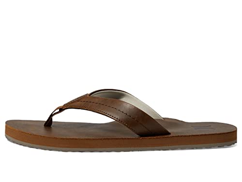 Hurley Herren One and Only Leather Sandale Flipflop, Marrón, 41 EU von Hurley