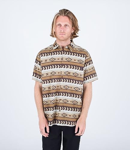 Hurley Herren One and Only Lido Stretch Ss Hemd, Khaki, M Hurley Herren One and Only Lido Stretch Ss Hemd, Khaki, M von Hurley