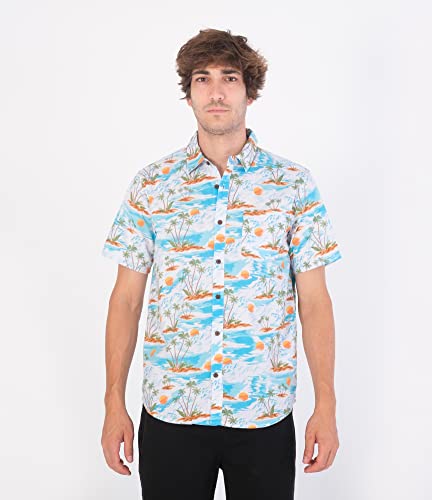 Hurley Herren Org Wedge Ss T-Shirt, Hellblau, S Hurley Herren Org Wedge Ss T-Shirt, Hellblau, S von Hurley
