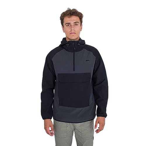 Hurley Herren Phantom+ Packable Anorak II Jacke, Dunkelgrau, L von Hurley