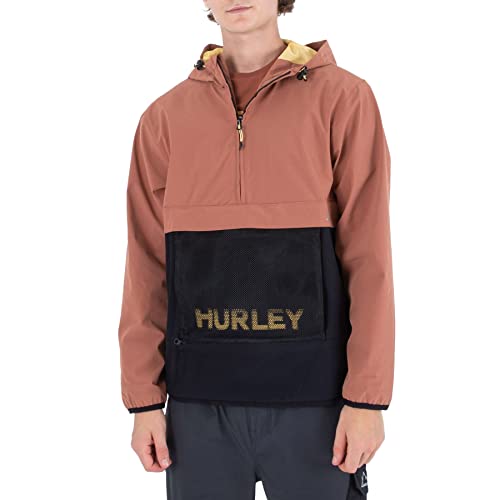 Hurley Herren Phantom+ Packable Anorak Jacke, Zion Rost, M Hurley Herren Phantom+ Packable Anorak Jacke, Zion Rost, M von Hurley