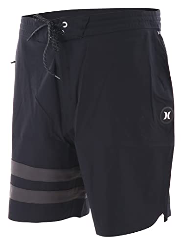 Hurley Herren PhnTM Blck Prty Rngd 18 Boardshorts, Schwarz, W33 von Hurley