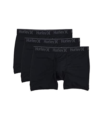 Hurley Herren Supersoft, 3 Stück Boxershorts, Black, M von Hurley